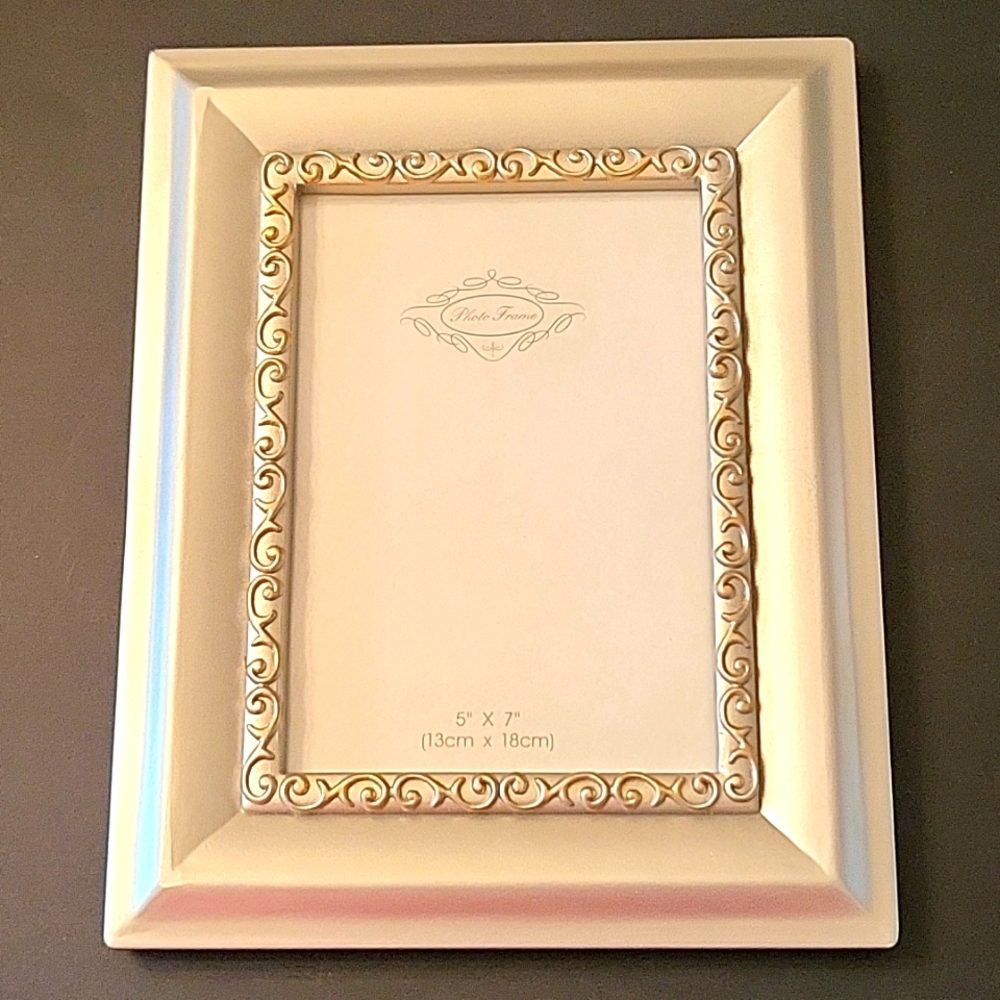 NEW Champagne Dreams Wooden Photo/Art Frame, Scrolling, 5 x 7